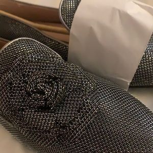 NWB: Taryn Rose - Brayden Crystal Leather Loafers